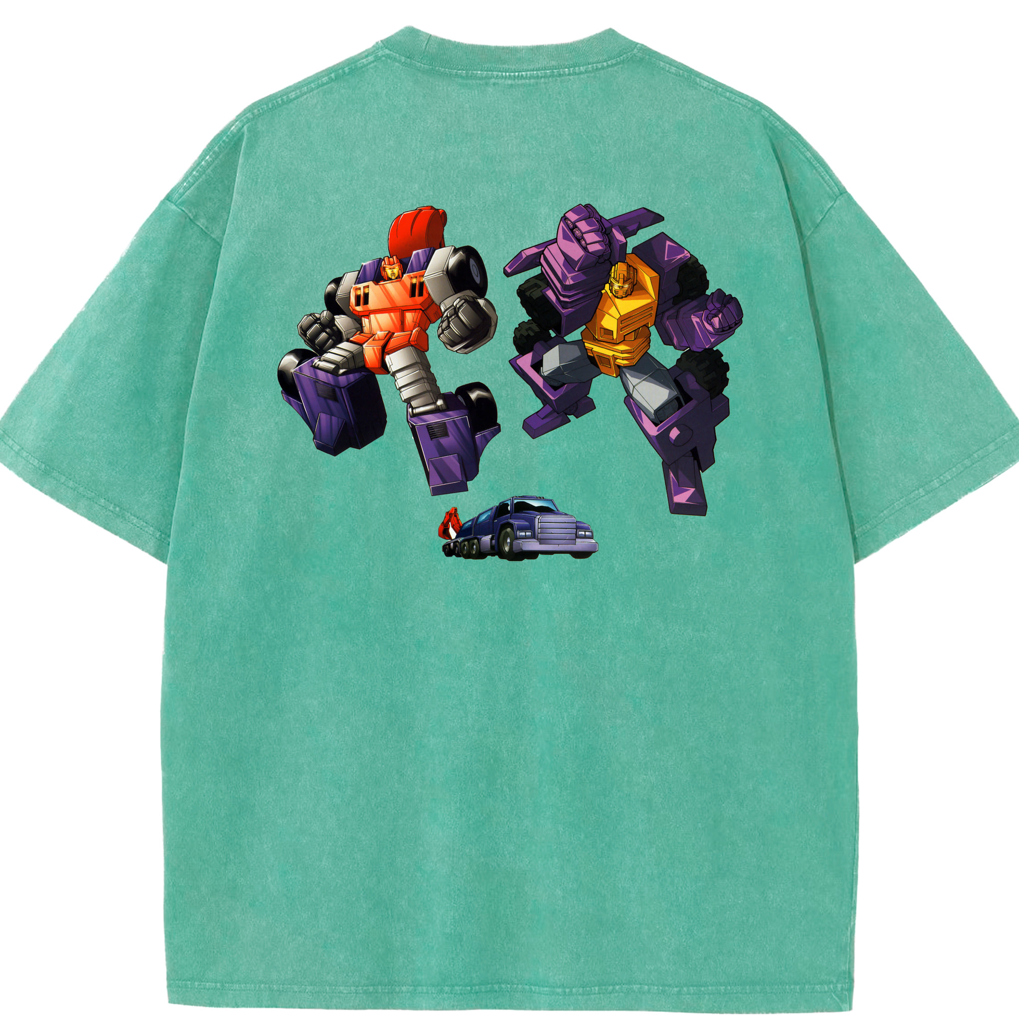 （画像用）  綿100% ヴィンテージ風 半袖Tシャツ（背面プリント）